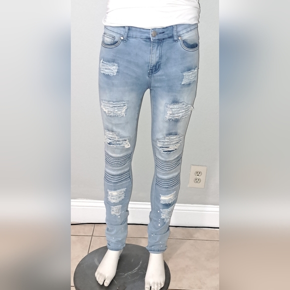 Hustle Men's Jeans, Slim Skinny Size 30. - Picture 12 of 16